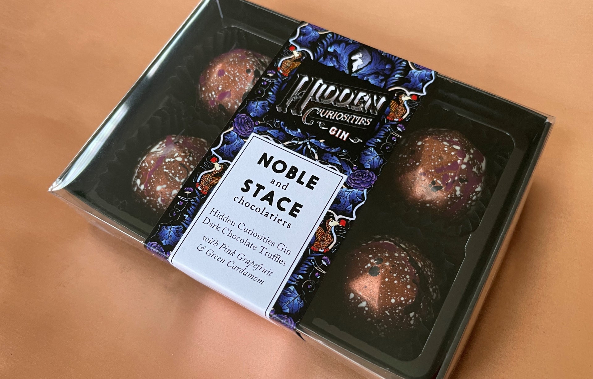 Hidden Curiosities Gin x Noble & Stace Dark Chocolate Truffles